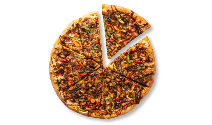 Pizza de cerdo bbq