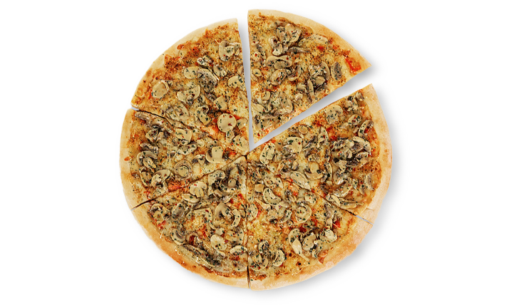 Pizza de champiñones